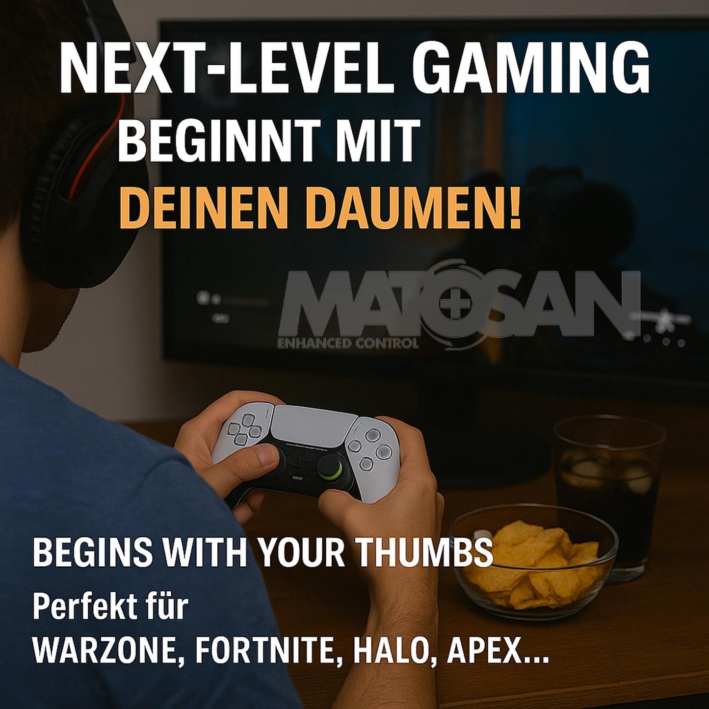 MatoSan Aim Assist Ringe in verschiedenen Stärken- bis zu 80% erhöhte Präzision für PS5 Controller,PS4 Controller, Xbox Series & Scuf Controller, Zubehör für Playstation 5