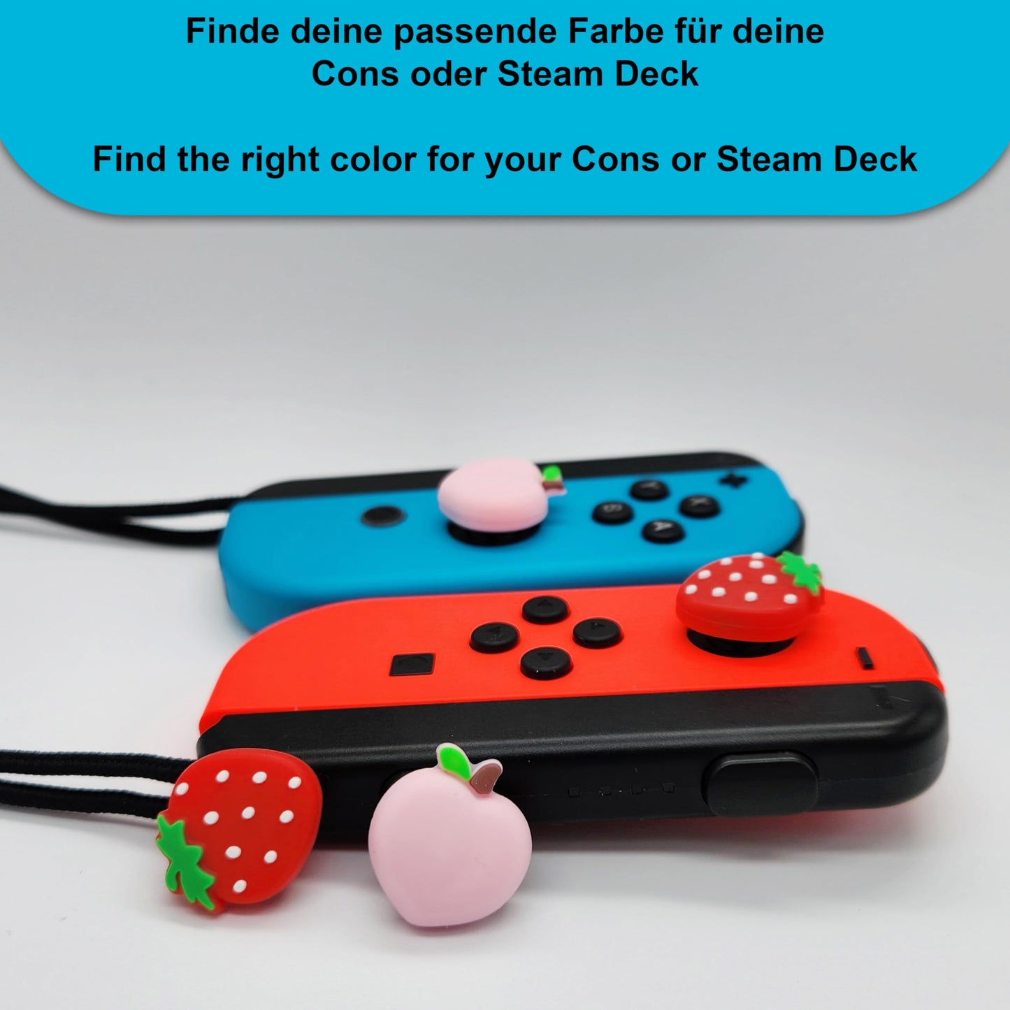 4X Joystick Kappen Kompatibel mit Switch Grip Joy Con Grip Thumbstick Grip Switch Lite OLED Zubehör Thumb Grips