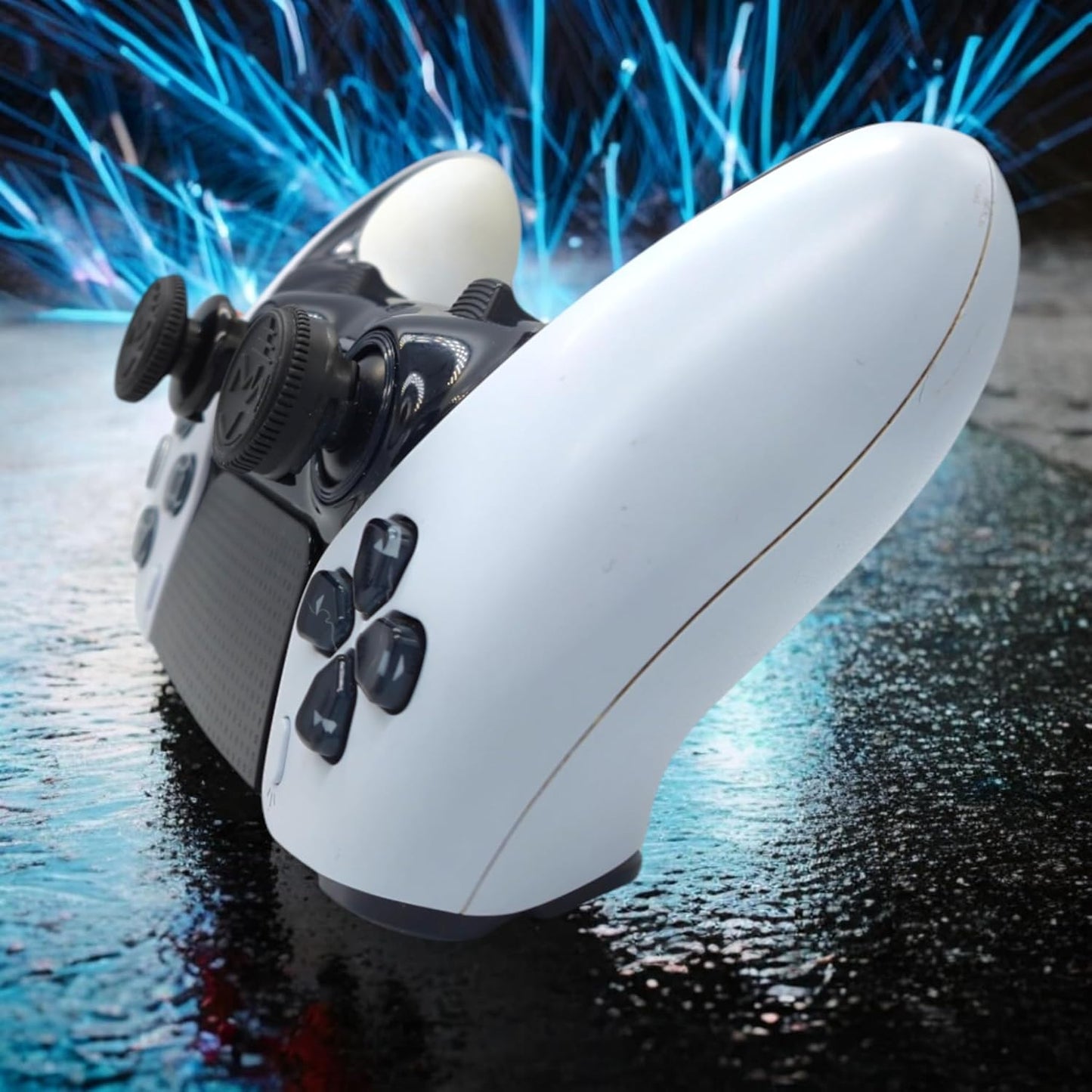 MatoSan® 2X Erhöhter Controller Aufsatz | Bessere Präzision Kappen Grip Set Aim Assist Caps für Playstation 5 Controller Zubehör PS4 PS5 Controller Zubehör Sticks Joystick Stick Aufsätze (Special 1)