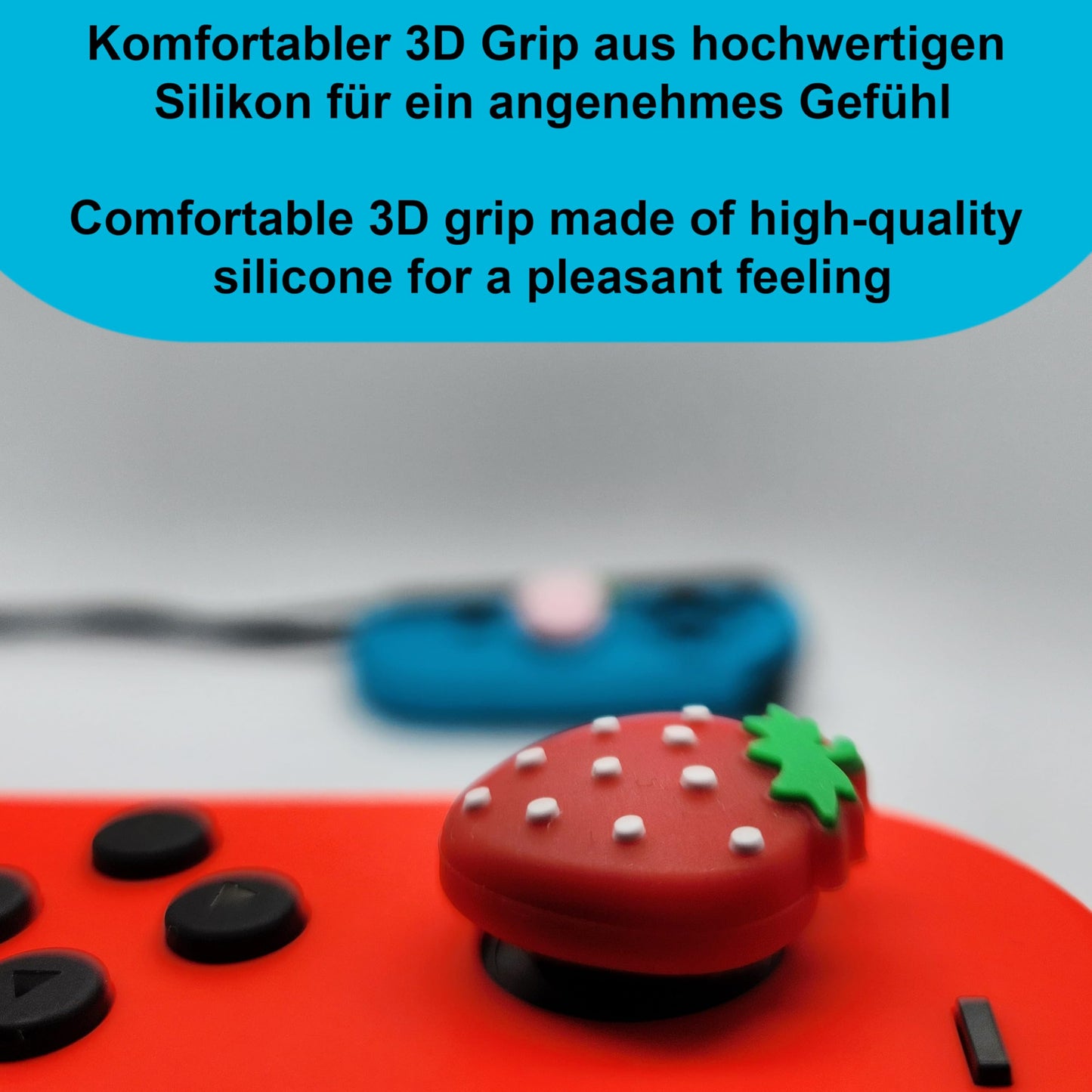 4X Joystick Kappen Kompatibel mit Switch Grip Joy Con Grip Thumbstick Grip Switch Lite OLED Zubehör Thumb Grips