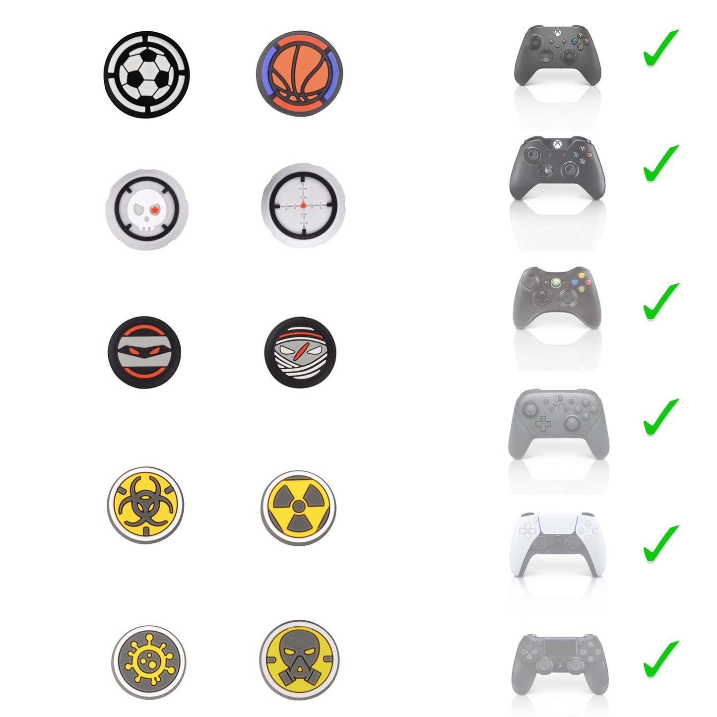 Thumbstick Aufsatz Bessere Präzision Kappen Grip Set Aim Assist Caps für Playstation 5 Controller Zubehör PS5 Controller Zubehör St