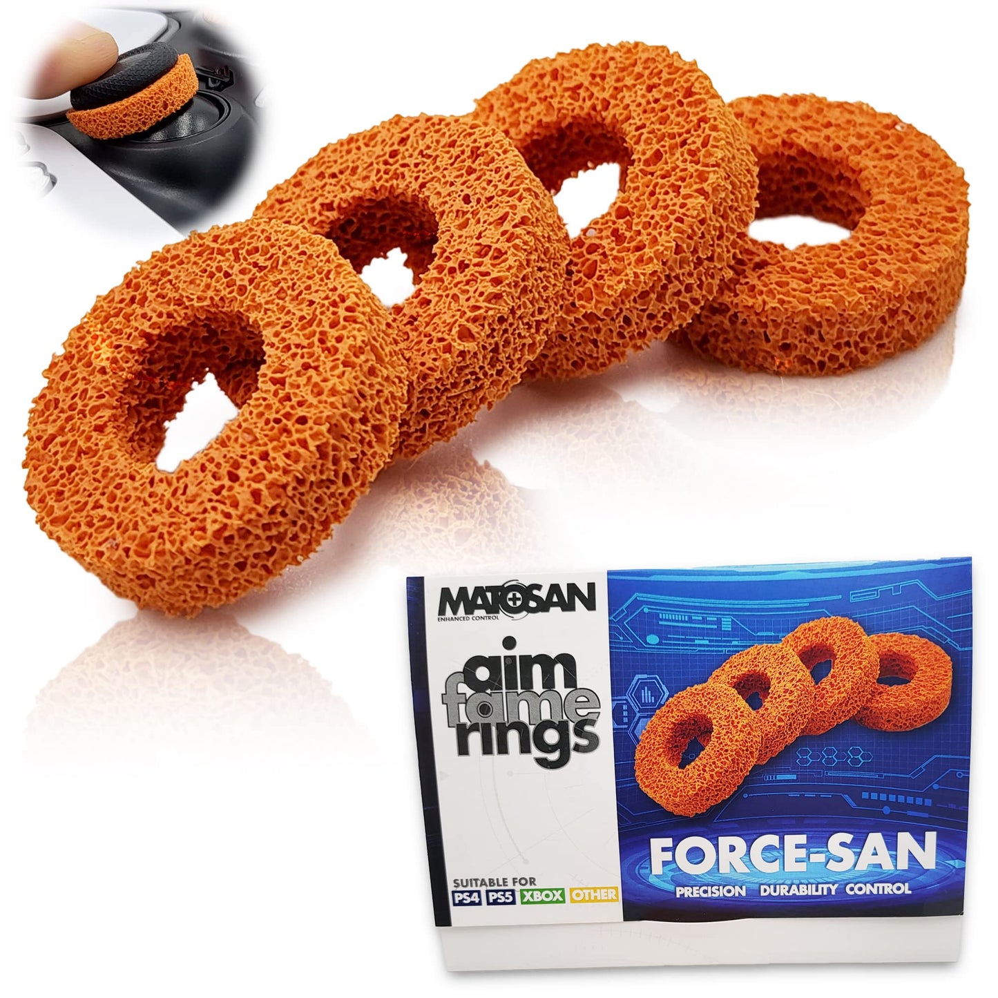 AIMFAME Precision Thumpstick Ring Aim Assist Stoßdämpfer Ringe