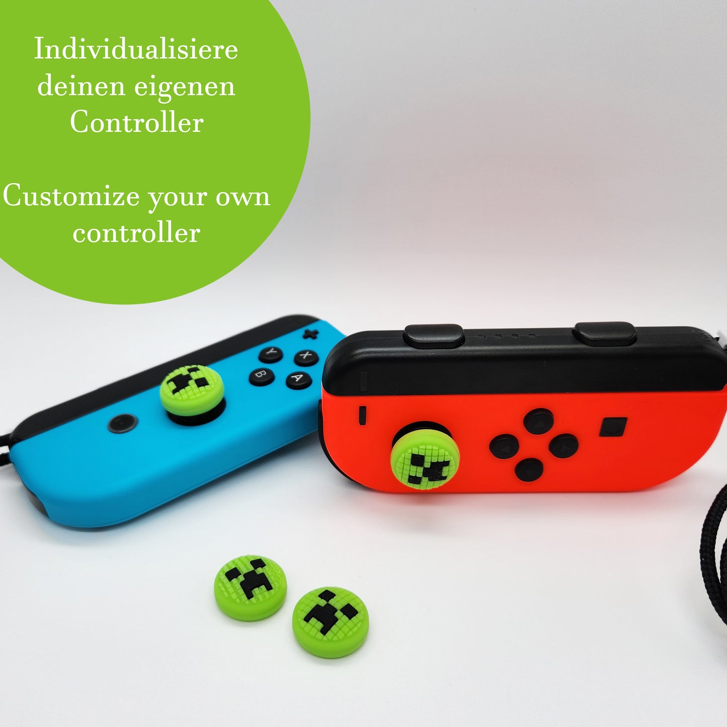 MatoSan® 4X Joystick Kappen Kompatibel mit Nintendo Switch Grip Joy Con Grip Thumbstick Grip Switch OLED Zubehör Thumb Grips Nintendo Switch Daumenkappen