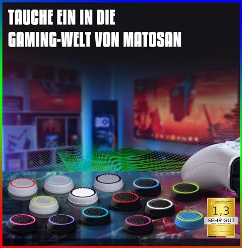 PS5 Zubehör Thumbstick Silikon Kappen - PS4. PS5 Controller Zubehör