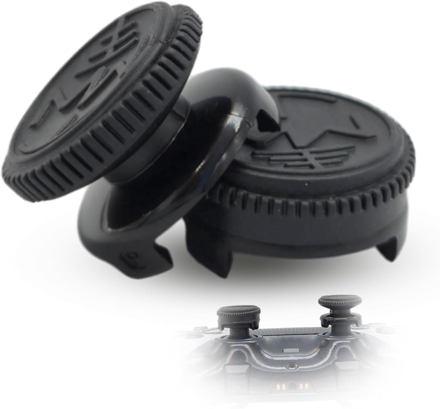 MatoSan® 2X Erhöhter Controller Aufsatz | Bessere Präzision Kappen Grip Set Aim Assist Caps für Playstation 5 Controller Zubehör PS4 PS5 Controller Zubehör Sticks Joystick Stick Aufsätze (Special 1)