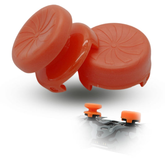 MatoSan® 2X Erhöhter Controller Aufsatz | 7mm & 11mm Präzision Kappen Grip Aim Assist PS5 PS4 Controller Zubehör Sticks Joystick Stick Aufsätze (Orange)