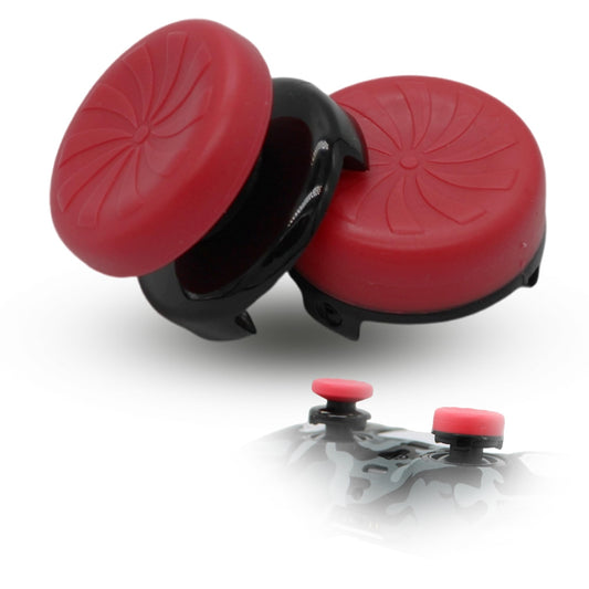 MatoSan® 2X Erhöhter Controller Aufsatz | 7mm & 11mm Präzision Kappen Grip Aim Assist PS5 PS4 Controller Zubehör Sticks Joystick Stick Aufsätze (Rot)