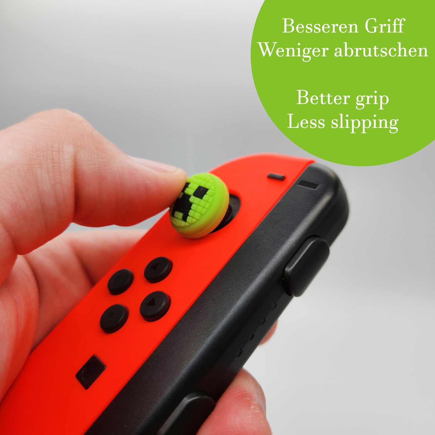 MatoSan® 4X Joystick Kappen Kompatibel mit Nintendo Switch Grip Joy Con Grip Thumbstick Grip Switch OLED Zubehör Thumb Grips Nintendo Switch Daumenkappen