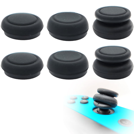 6X Joystick Kappen Kompatibel mit Nintendo Switch Grip Joy Con Grip Thumbstick Grip Switch Lite OLED Zubehör Thumb Grips Nintendo S