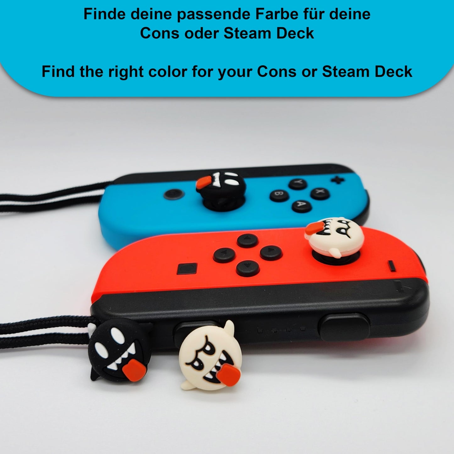 4X Joystick Kappen Kompatibel mit Switch Grip Joy Con Grip Thumbstick Grip Switch Lite OLED Zubehör Thumb Grips