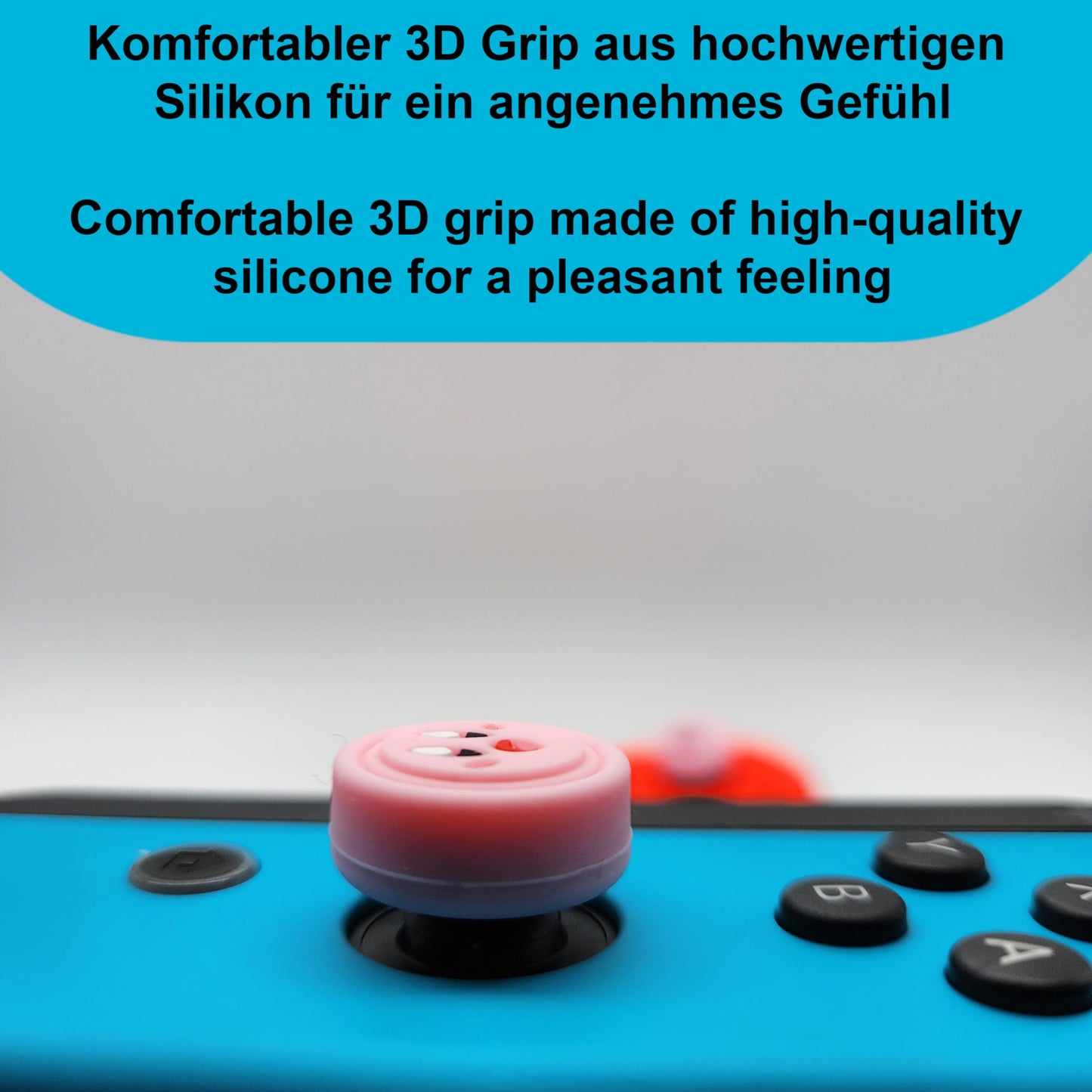 4X Joystick Kappen Kompatibel mit Switch Grip Joy Con Grip Thumbstick Grip Switch Lite OLED Zubehör Thumb Grips