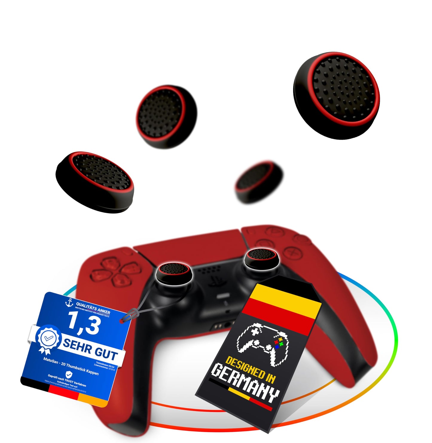 PS5 Zubehör Thumbstick Silikon Kappen - PS4. PS5 Controller Zubehör