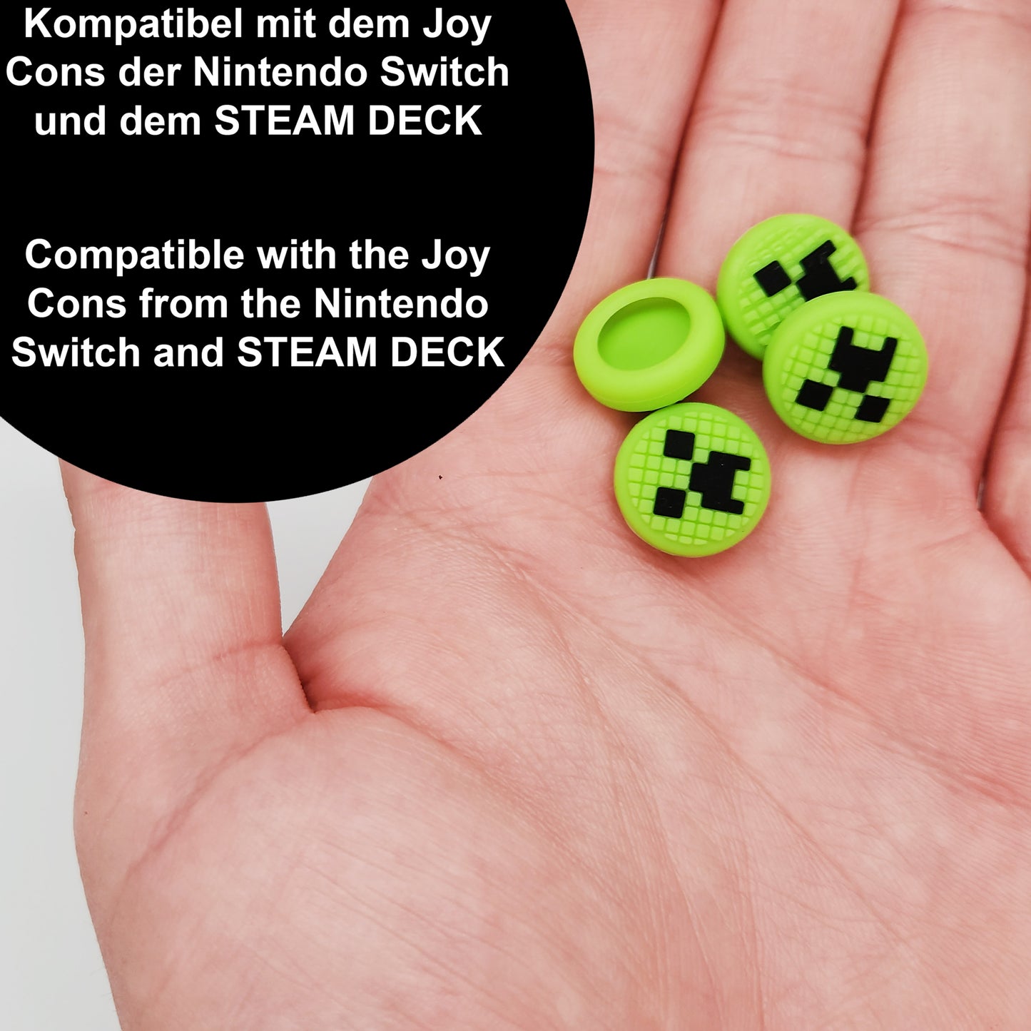 MatoSan® 4X Joystick Kappen Kompatibel mit Nintendo Switch Grip Joy Con Grip Thumbstick Grip Switch OLED Zubehör Thumb Grips Nintendo Switch Daumenkappen