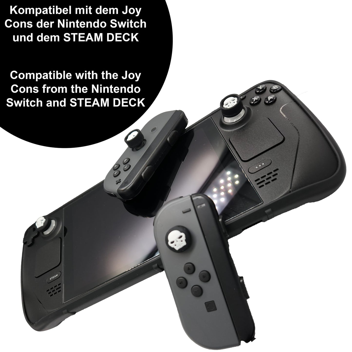 4X Joystick Kappen Kompatibel mit Nintendo Switch Grip Joy Con Grip Thumbstick Grip Switch Lite OLED Zubehör Thumb Grips Nintendo S