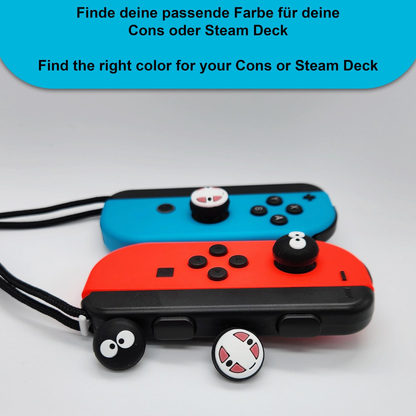 4X Joystick Kappen Kompatibel mit Switch Grip Joy Con Grip Thumbstick Grip Switch Lite OLED Zubehör Thumb Grips