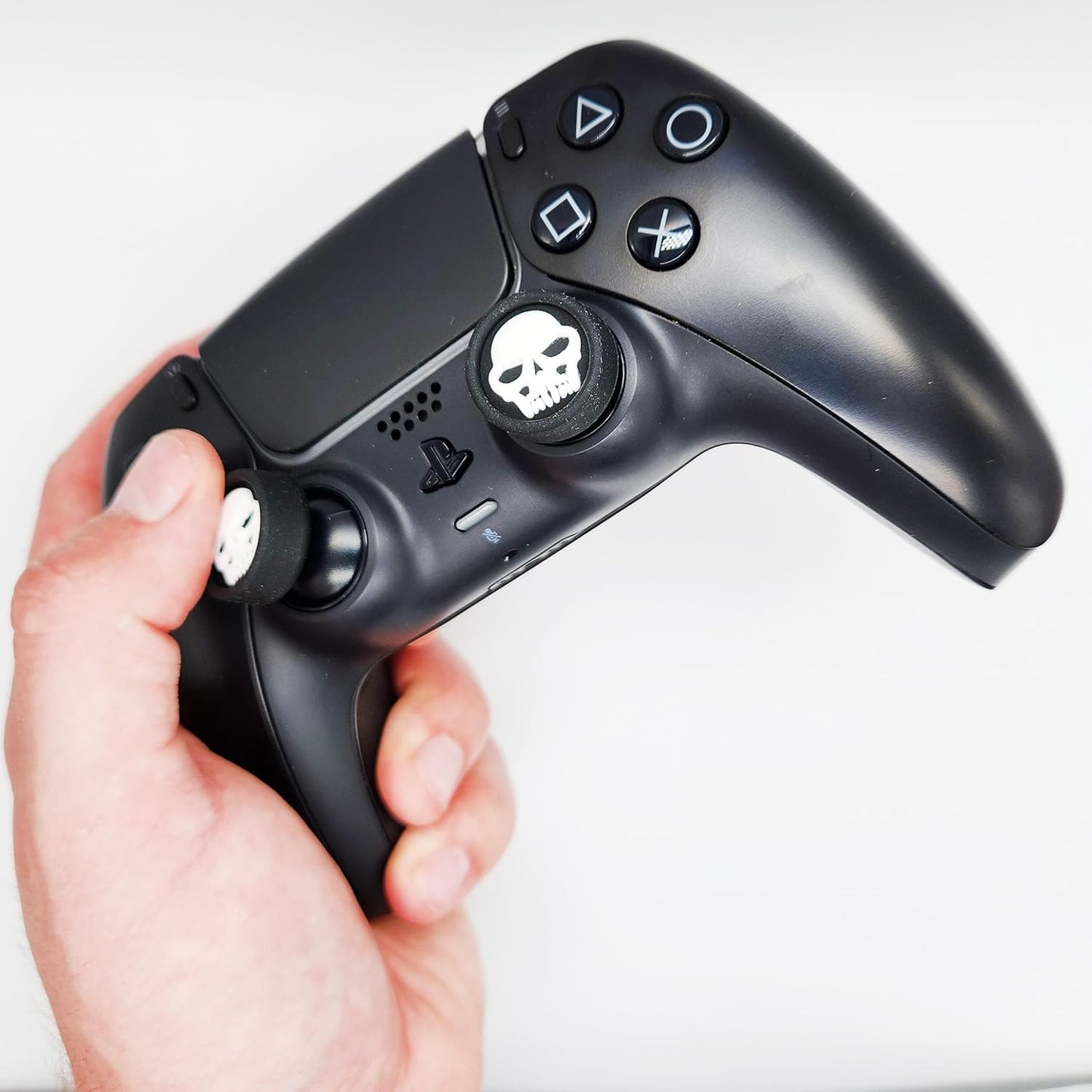 4X Skull Kappen Thumbstick Grip PS4 PS5 Zubehör für Playstation 5 Controller PS5 Controller Stick Joystick Aufsatz Silikon | Für Xb