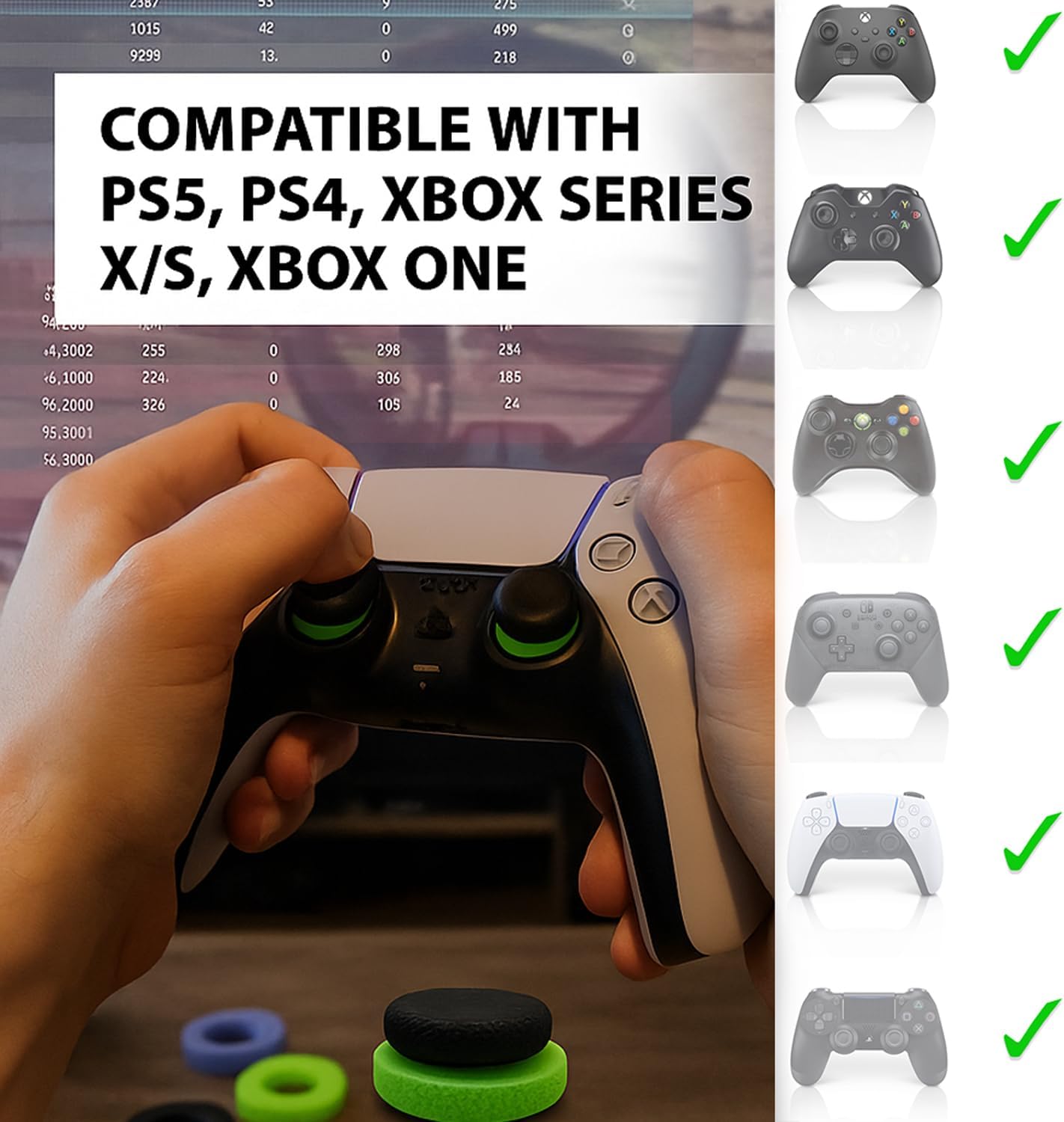 MatoSan Aim Assist Ringe in verschiedenen Stärken- bis zu 80% erhöhte Präzision für PS5 Controller,PS4 Controller, Xbox Series & Scuf Controller, Zubehör für Playstation 5