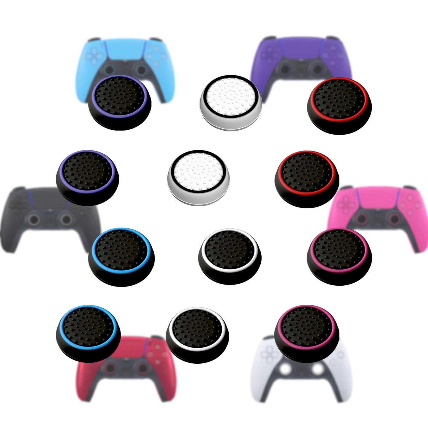 PS5 Zubehör Thumbstick Silikon Kappen - PS4. PS5 Controller Zubehör