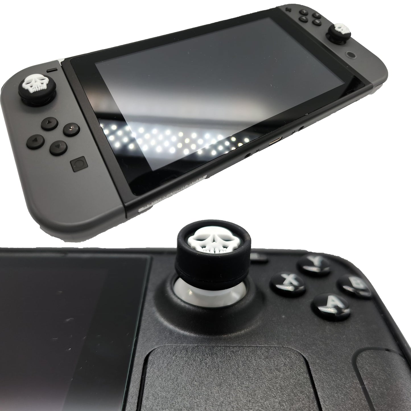 4X Joystick Kappen Kompatibel mit Nintendo Switch Grip Joy Con Grip Thumbstick Grip Switch Lite OLED Zubehör Thumb Grips Nintendo S