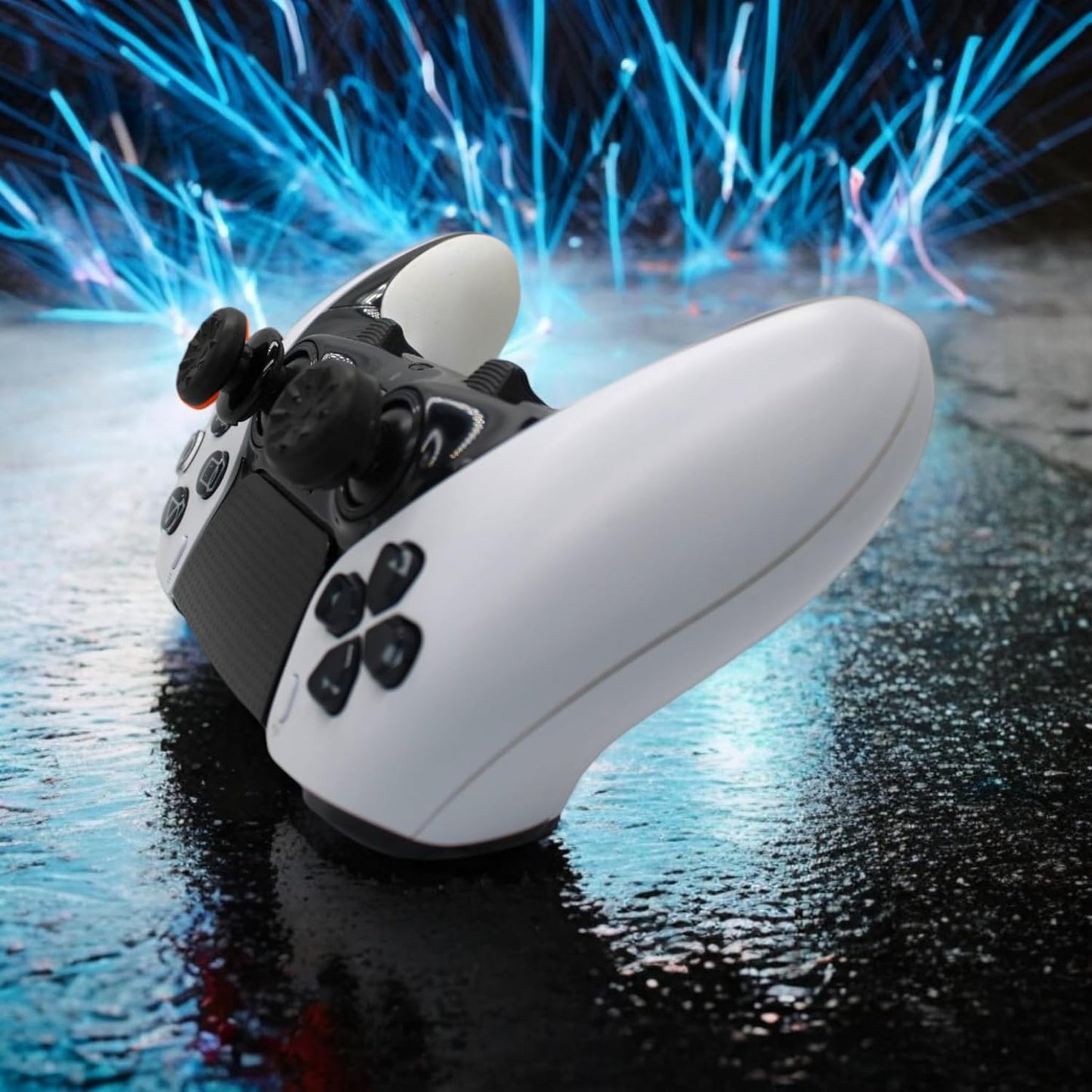 MatoSan® 2X Erhöhter Controller Aufsatz | 7mm & 11mm Präzision Kappen Grip Aim Assist PS5 Controller Zubehör PS4 PS5 Controller Zubehör Sticks Joystick Stick Aufsätze (Schwarz)