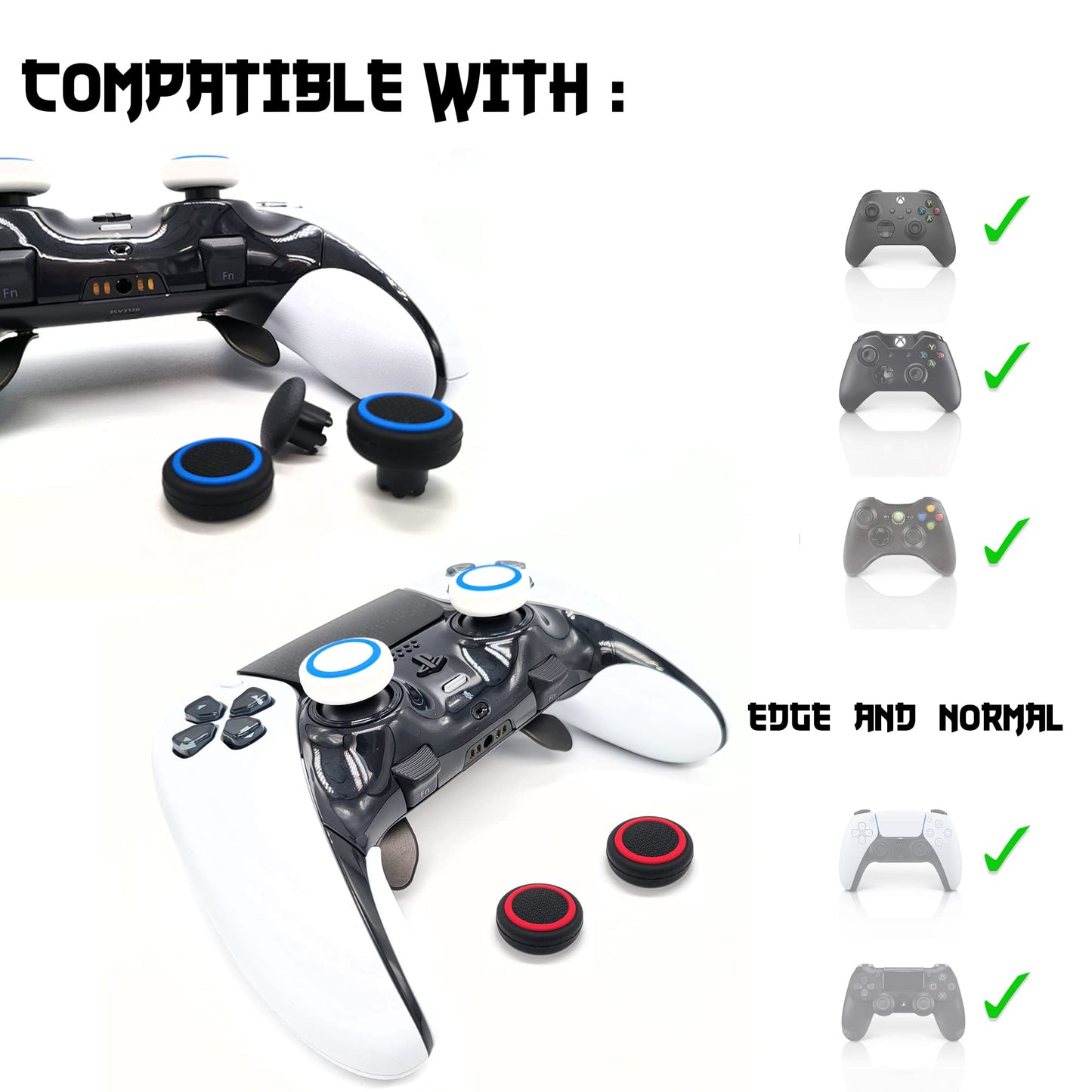 4 Thumbstick Kappen Grip Set Caps für Playstation